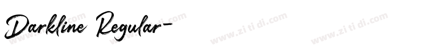 Darkline Regular字体转换